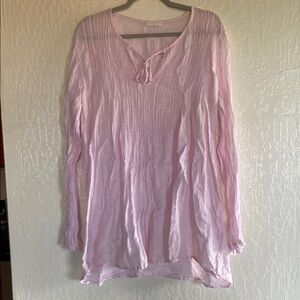 CP Shades Pink Long Sleeve Relaxed Tunic